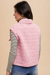 Annie Wear Quilted Snap Down Vest Coat - Stylish and Warm Outerwear